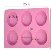 ราคา 919 แม่พิมพ์สบู่ ซิลิโคน แม่พิมพ์สบู่ รูปสี่เหลี่ยมผืนผ้า ทรงรี 6 ช่อง 100 กรัม 1ช่อง 8 5 5 2 5 CM ใช้ทำ ขนม ทำสบู่ก้อ (18874748554)