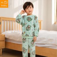 ราคา New Autumn Winter Baby Flannel Pajamas Winter Boys Home Clothes Girls fleece lined Warm suit Childrens Pajamas (20971676034)