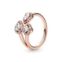 ราคา 925 sterling silver Inlaid shiny zirconia Geometric Shapes Open Ring women fashion DIY jewelry valentines day gift for girlfriend (13399461427)