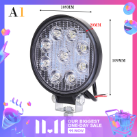 ราคา LANG รถสปอร์ตไลท์ทรงกลม9LED 27W รถสปอร์ตไลท์12V รถบรรทุกทรงสี่เหลี่ยมอุปกรณ์เสริมออฟโรด (20803346218)