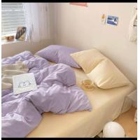 ราคา ชุดผ้าปูที่นอนครบชุด6ชิ้น ราคานี้ได้ผ้านวมด้วย สีพื้นทูโทน (20887197264)