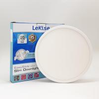 ราคา LEKISE ดาวน์ไลท์LEDสลิม อีซี่ไลด์ กลม 20W DL Ultraslim สีขาว (9214598484)