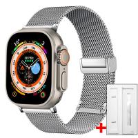 ราคา ลูปแม่เหล็กแบบมิลานสำหรับสายสายคาด Apple Watch สร้อยข้อมือเหล็กสแตนเลส87653แบบพิเศษสำหรับ I Watch 38Mm 40Mm 42Mm 44Mm 41Mm 45Mm 49Mm (18298042322)