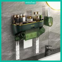 ราคา MISICHAO ผู้ถือแปรงสีฟันติดผนังถ้วยแปรงสีฟันน้ำยาบ้วนปากถ้วยแปรงสีฟันผู้ถือโต๊ะทำความสะอาดบ้าน (21287951492)