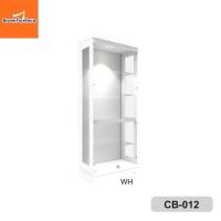 ราคา ตู้โชว์กระจก80ซม ไฟLED ตู้โชว์สินค้าW80xD43xH195CM สินค้าประกอบเสร็จพร้อมใช้ Brownfurniture (17392246934)