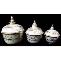 ราคา โถ โถมุก ผอบ ลายไทย โกศ ลายไทย มุกทอง โกศใส่อัฐิ 3 4 5 นิ้ว เซรามิค กระเบื้อง พร้อมส่ง (10233090522)