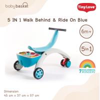ราคา หัดเดิน จั๊มเปอร์ ของเล่นเสริมพัฒนาการ รถหัดเดิน Tiny Love 5 in 1 Walk Behind Ride On Blue จาก Tiny Love (15530486308)