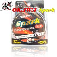 ราคา สายฟูโรคาบอนด์ โอกาว่า Okawa Spark Fluorocarbon 100 สายช็อกลีด ยาว 20เมตร สีใส (19440807081)