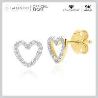 ราคา Gemondo ต่างหูทองคำ 9K ประดับเพชร DIAMOND ดีไซน์ต่างหูสตัดทรงเปิด รูปทรงหัวใจ ต่างหูทอง ต่างหูเพชร ต่างหูหัวใจ (17421828308)