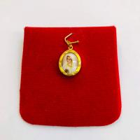 ราคา จี้พระเยซู ด้านหลังปิดทอง สำหรับสร้อย 1สลึง เลี่ยมทองคำแท้90 (20675040982)