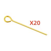 ราคา ต่างหูสแตนเลส20ชิ้น ล็อตเข็มหมุดหัวแบนประดับด้วยลูกปัดเข็มหมุดสำหรับอุปกรณ์ทำเครื่องประดับ Diy (19754897370)