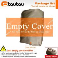 ราคา OTAUTAU ผ้าคลุมโซฟาหรูหราขนาดใหญ่4ft หนังสังเคราะห์กันน้ำเก้าอี้ถุงใส่ถั่วขี้เกียจไม่มีฟิลเลอร์ Lesufgmze11 DD1KJB1T พัฟที่นอนกลางแจ้ง (19631008711)