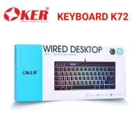 ราคา OKER คีย์บอร์ดแบบสาย USB Keyboard backlight รุ่น K72 ของแท้ (20543135157)