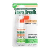 ราคา TheraBreath Fresh Breath Professional Formula Throat Spray with Green Tea 30 ml (19616276869)