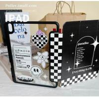 ราคา สีดำตารางหมากรุกหัวใจ เคสไอแพด gen10 2022 Smart Folio for ไอแพดเจน7 2019 ไอแพดเจน8 2020 ไอแพดเจน9 2021 ipadcase Air5 Air4 10 9 Pro11 เคส 2020 2021 เคสipad gen5 gen6 9 7 gen7 gen8 gen9 (16468726205)