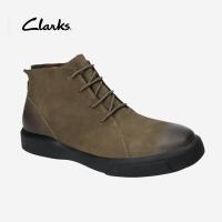 ราคา Clarks บุรุษ Hale Rise หนังวัวแท้ Active air cushion Comfort Premium รองเท้าบูทหุ้มข้อผู้ชาย ZT8398 (18953599416)