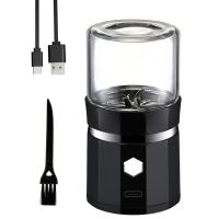ราคา Mini Electric Grinder Portable Vanilla Grinder USB Rechargeable Mill with a Cleaning Brush for Tea Rosemary (19899264268)