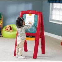 ราคา กระดานแห่งการเรียนรู้ Step2 Easel For Two with Bonus Magnetic Letters Numbers สีชมพู ม่วง และ สีแดง เหลือง (14432112377)