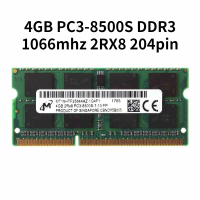 ราคา 4GB PC3 8500S DDR3 1066mhz 2RX8 204pin 1 5V SO DIMM Laptop Memory For Micron (9906604627)