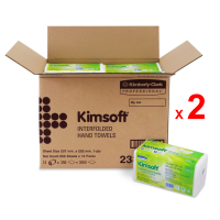 ราคา KIMSOFT กระดาษเช็ดมือแบบแผ่น คิมซอฟท์ อินเตอร์โฟล์ด ทาวเวิล รหัสสินค้า 23821 สินค้าคิมเบอร์ลี่ย์ คล๊าค ชุดละ 2 กล่อง กล่องละ 12 ห่อ ห่อละ 250 แผ่น (21145977678)