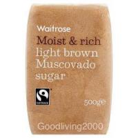 ราคา Free shipping Waitrose Moist Rich Light brown Muscovado sugar 500 g เวทโทรส น้ำตาลทรายแดงอ่อน ชนิดผง ไม่ขัดสี 500 กรัม (14666715422)