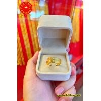 ราคา แหวนคาเทียร์เพชรสวิสหุ้มทองเเท้ (16138044618)