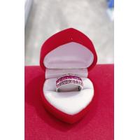 ราคา แหวนเงินแท้พลอยสีแดงทับทิม (16550646693)