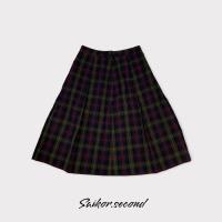 ราคา 02 ESTACOT กระโปงลายตาราง กระโปรงมือสองแบรนด์ญี่ปุ่น กระโปรงวินเทจ (15180293184)