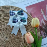 ราคา โบว์ติดผมเด็กนักเรียนลายสก๊อต ราคา 1คู่ (17791543886)