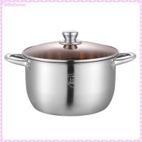 ราคา หม้อต้มซุปเหล็กกล้าไร้สนิม WDClever พร้อมฝาปิดหม้อทำครัวสำหรับก๋วยเตี๋ยวผัก (20974619010)