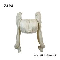 ราคา ZARA เสื้อครอปแขนพอง D019 13 (17978614638)