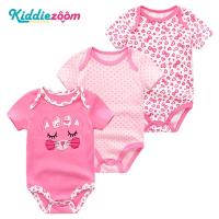 ราคา Kiddiezoom 3 ชิ้นทารกแรกเกิดเด็กทารกและเด็กผู้หญิงเสื้อผ้าเด็กทารก Romper แขนสั้น Jumpsuit ผ้าฝ้ายแท้ 0 12 เดือน (9546994249)