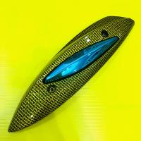 ราคา แผ่นกันร้อนท่อ Fino 115i 2013 2014 Fino2014 fino125i fino fi หัวฉีด เคฟล่าทองตัดฟ้า (18009915327)