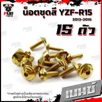 ราคา น็อตชุดสีR15 ปี2013 2016 1ชุด 15 ตัว น็อตชุดสีYZF R15 อาร์ 15 น็อตเฟรมR15 น๊อตR15 น็อตR15 น็อสแตนเลส R15 ปี2013 2016 (16214027393)