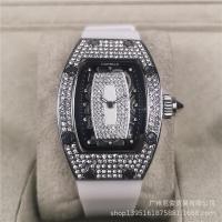 ราคา นาฬิกาสีแดงสด RM ดูร่ำรวยนาฬิกาผู้หญิงถังใส่ไวน์นาฬิกาควอตซ์ยางนาฬิกาแฟชั่น (19372172745)