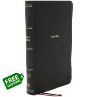 ราคา Bring you flowers ใหม่ English Book Holy Bible New King James Version Reference Bible Compact Leathersoft Black Red Letter Edition Comfort Print LEA Paperback (15829878520)