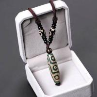 ราคา สร้อยคอจี้ลูกปัดหินมโนราแบบธิเบตวินเทจสามตาเก้าตา (19395012220)