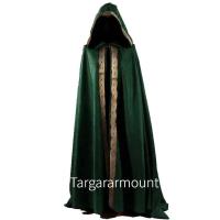 ราคา Gothic Hooded Cloak Coat Halloween Costume Vampire Devil Wizard Cape Viking Robe Gown Party Cosplay Costume Halloween Cape (20174082370)