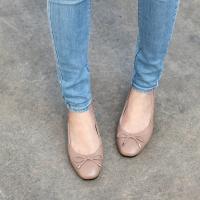 ราคา Sweet Palettes รองเท้าหนังแกะ NEW ELLE Donna Taupe (17218497864)