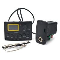 ราคา 4 Band EQ Equalizer KLT 3 Acoustic Guitar Bass EQ Preamp with Digital Tuner Guitar Pickup (19809766912)