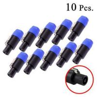ราคา 4 POLE 4 Pin NL4FC เชื่อมต่อโอห์ม ปลั๊กลำโพง สายสัญญาณเสียงเสียบอะแดปเตอร์ จำนวน 2 4 10 ชิ้น (9554494020)