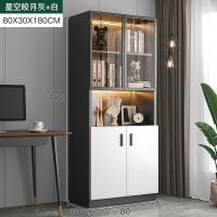 ราคา ตู้โชว์กระจกใส ตู้เก็บของ ตู้เก็บหนังสือ ตู้วางหนังสือ ตู้เก็บของกระจก ตู้โชว์ ตู้กระจกใสโชว์ ตู้อะคริลิคใส สีขาวดำดูหรูหรา (18512424274)