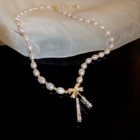 ราคา French Lock Love Heart Pearl Necklace Fairy Clavicle Chain Ins Fashion Design Double layer Necklace Women Jewelry Accessories (19566666237)