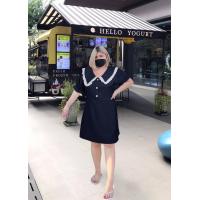 ราคา 265 Rชุดเดรสสาวอวบ ชุดออกงานสาวอวบ เดรสปกระบายปกลูกไม้ (17143813018)