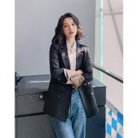 ราคา เสื้อเบลเซอร์ผู้หญิงเสื้อแจ็คเก็ตทำงานเสื้อสูทเบลเซอร์ทรงสลิมหรูหราลำลองสีขาวดำ7สี (12647217566)