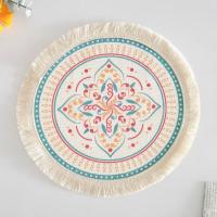 ราคา Sissi 1ชิ้น Ins สไตล์ที่เรียบง่ายทอมือปอ Placemats จานรองแก้วย้อนยุคผ้าฝ้ายผ้าลินินตกแต่งเสื่อแจกันเสื่ออุปกรณ์ครัว (16551596034)