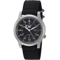 ราคา SEIKO Mens SNK809 SEIKO 5 Automatic Stainless Steel Watch with Black Canvas Strap (14456035020)