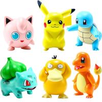 ราคา 6PcsSet Pokemon Anime Figure Toys Pikachu PVC Cake Car Decoration Ornaments Action Figure for Children Birthday Toy Gifts (11643836186)