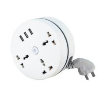 ราคา Monqiqi POWER STRIP 1Switch 3Socket 3USB ปลั๊กไฟม้วนเก็บสาย 10A 250Vปลั๊กแปลง 2500W ปลั๊กไฟusb adapter ชาร์จUSB2 1A 5V รางปลั๊กไฟทองแดง ปลั๊กแปลงไฟ ปลั๊ก (21242821346)