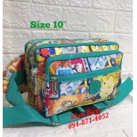 ราคา กระเป๋าคาดเอว10 นิ้ว KITTY DORAEMON สีพื้น (20969937664)